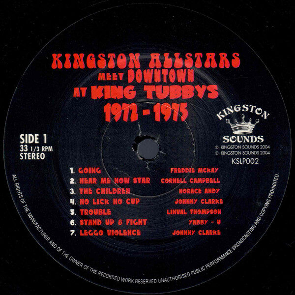 Kingston Allstars Meet Downtown At King Tubby's 1972-1975 Side A