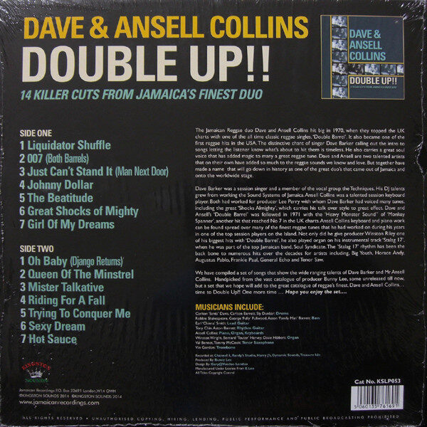 Dave Ansell Collins DoubleUp BACK